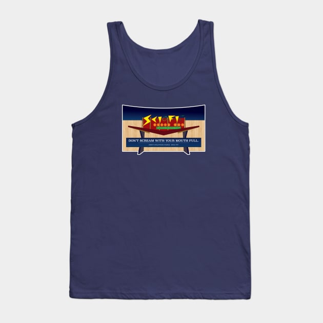 Sci Fi Dine in Theatre Snack Bar Tank Top by Hou-tee-ni Designs